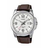Casio watch brown genuine leather strap, imported from the UK
