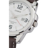 Casio watch brown genuine leather strap, imported from the UK