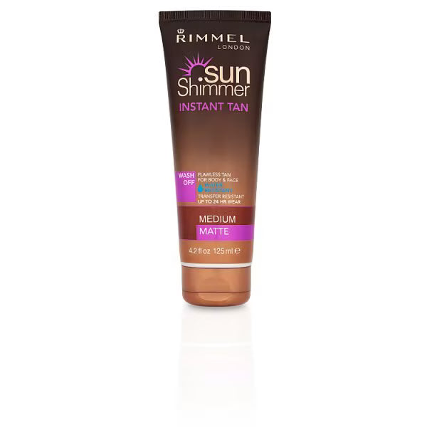 Rimmel Instant Tan Medium Matte 125ml, imported from the UK