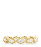 Jade Trau eternity ring large yellow gold diamond - British product