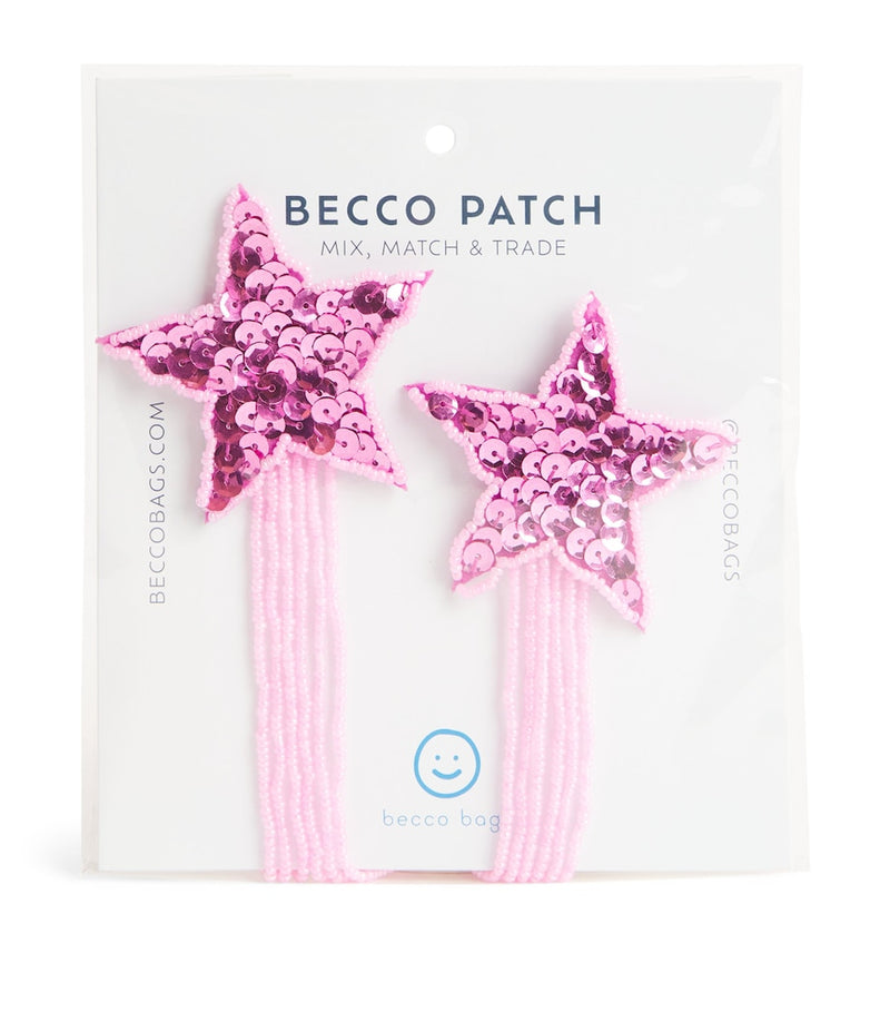 Becco Bags star patch pack sequin 16x7cm - British product