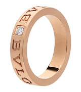 Harrods Bvlgari B.zero1 Rose Gold and Diamond Ring- Buy online at McGrocer