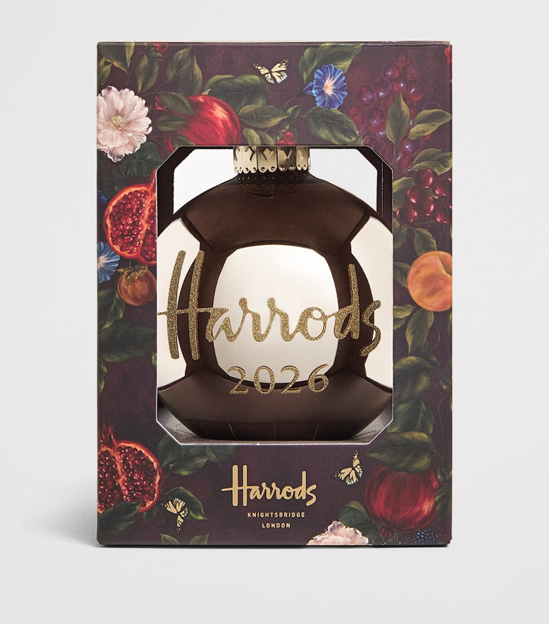 Harrods 2026 Year Bauble glass ornament - British product