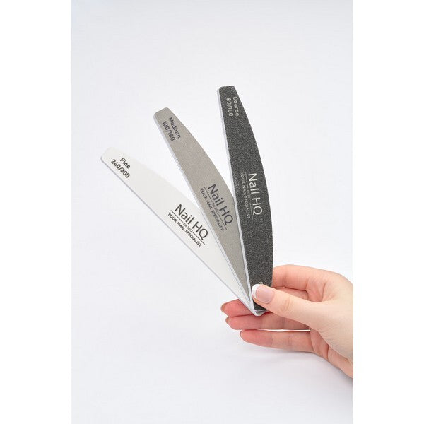 Nail HQ Ultimate Nail Shape & Finish Set 3 Pack, imported from the UK