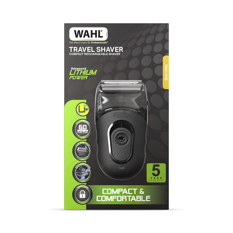 Wahl compact travel lithium shaver (British brand)