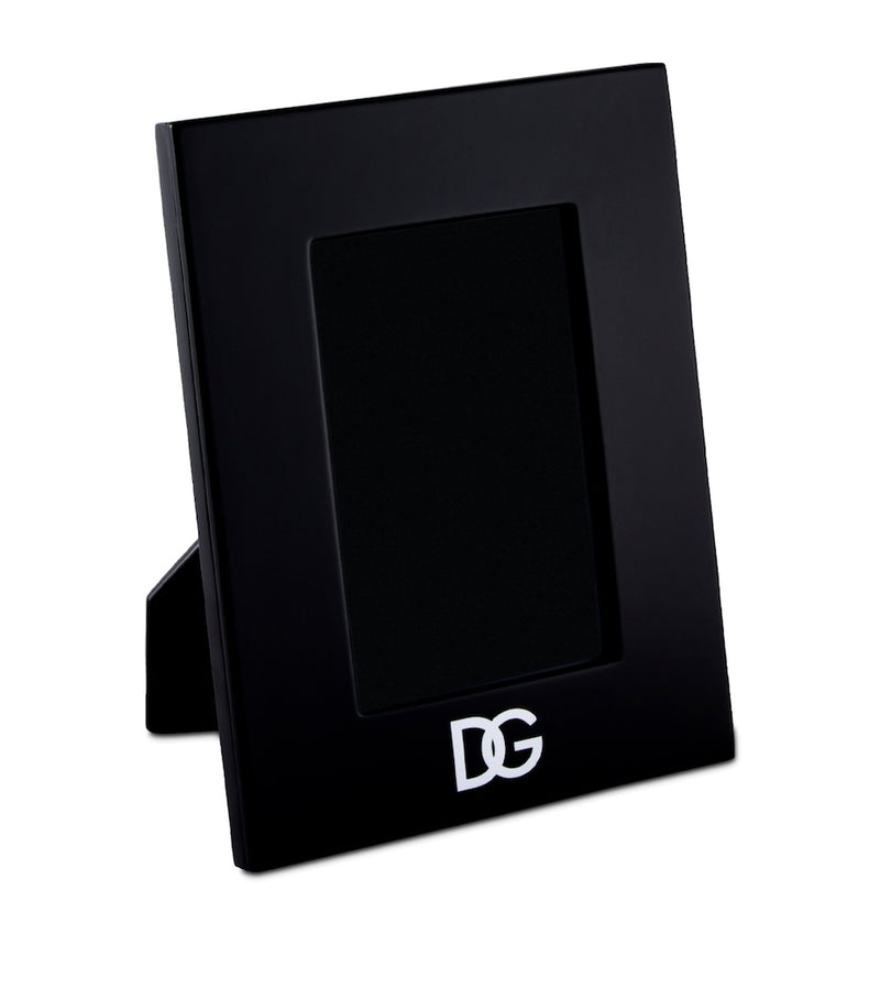 Dolce&Gabbana Casa Lacquered Wood Logo Photo Frame 8.7 x 6.7 inches - British product