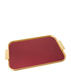 Kaymet aluminium serving tray with curved handles 46cm x 30cm, UK version