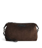 Brioni cotton canvas Via Veneto pouch with leather details, UK version