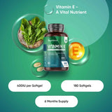 WeightWorld Vitamin E 400IU 180 softgels (British brand)