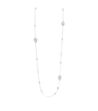 Boucheron Serpent Bohème white gold diamond long necklace (British brand)