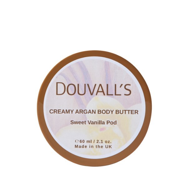 Douvalls Organic Argan Body Butter Vanilla 60ml - British product