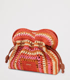 LOEWE medium raffia flamenco clutch from Spain, UK version