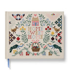 Rifle Paper Co embroidered home sweet home guestbook, UK version
