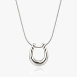 Superdrug MUCHV Horseshoe Snake Chain Necklace in 18k Gold or Silver 40cm- Buy online at McGrocer