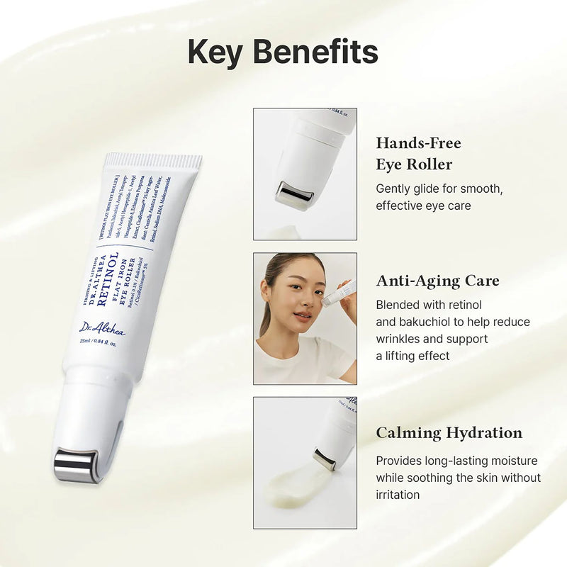 DR. ALTHEA Retinol Flat Iron Eye Roller 25ml, UK version