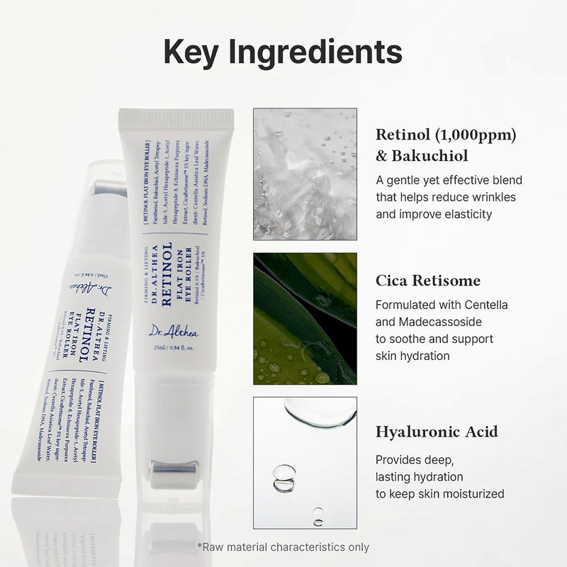 DR. ALTHEA Retinol Flat Iron Eye Roller 25ml, UK version