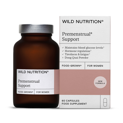 Wild Nutrition Soutien Prémenstruel Cultivé en Aliments Femme 60 Gélules