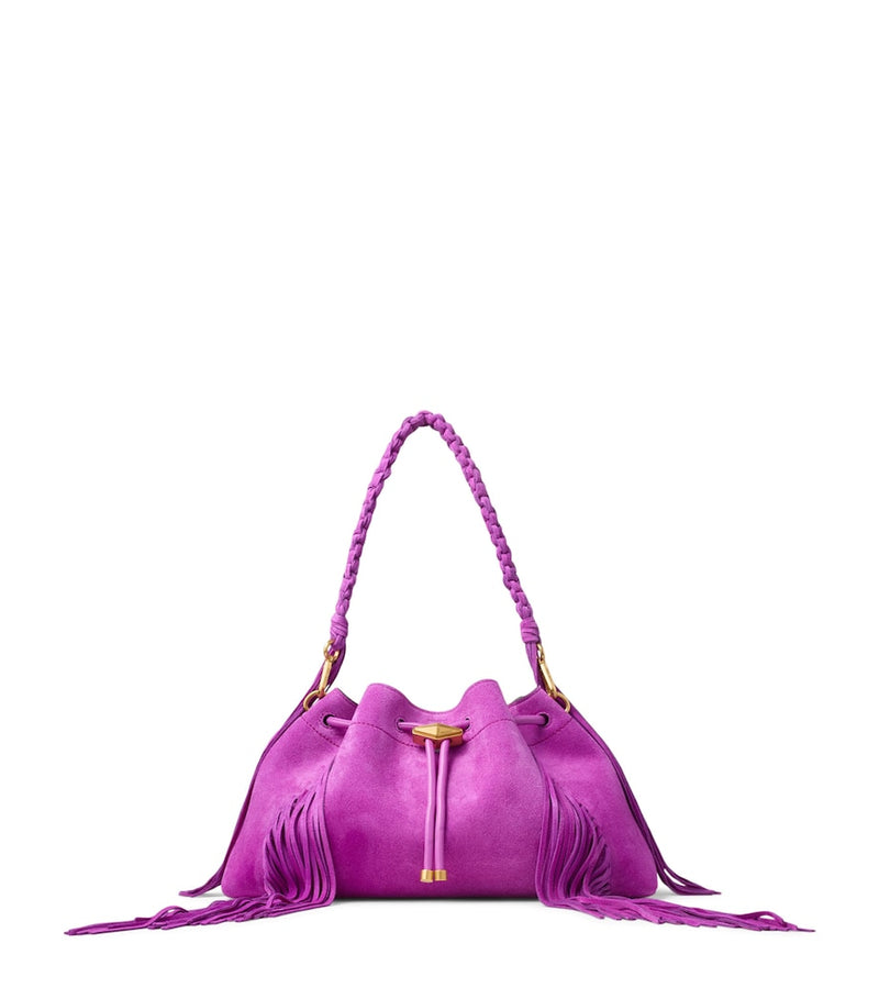 Jimmy Choo medium cinch suede bucket bag (British brand)