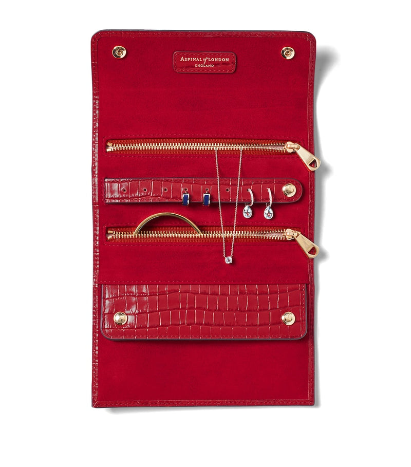 Aspinal of London leather jewellery roll, UK version