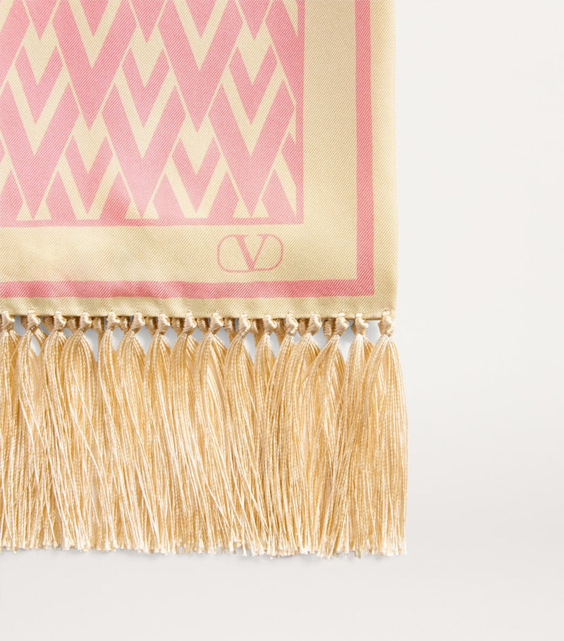Valentino Garavani printed silk scarf 180cm x 15cm (British brand)