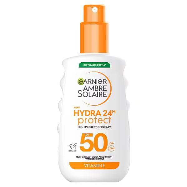 Garnier Ambre Solaire Hydra 24 SPF 50 Sun Spray 150ml - British product