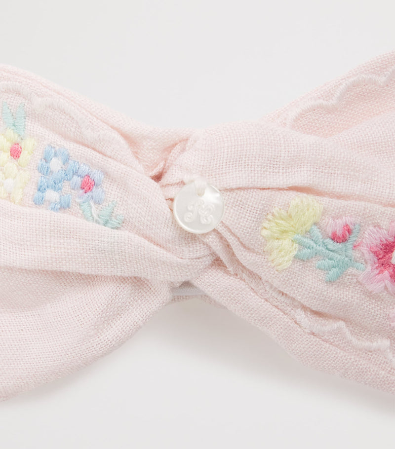 Tartine et Chocolat linen embroidered headband (British brand)