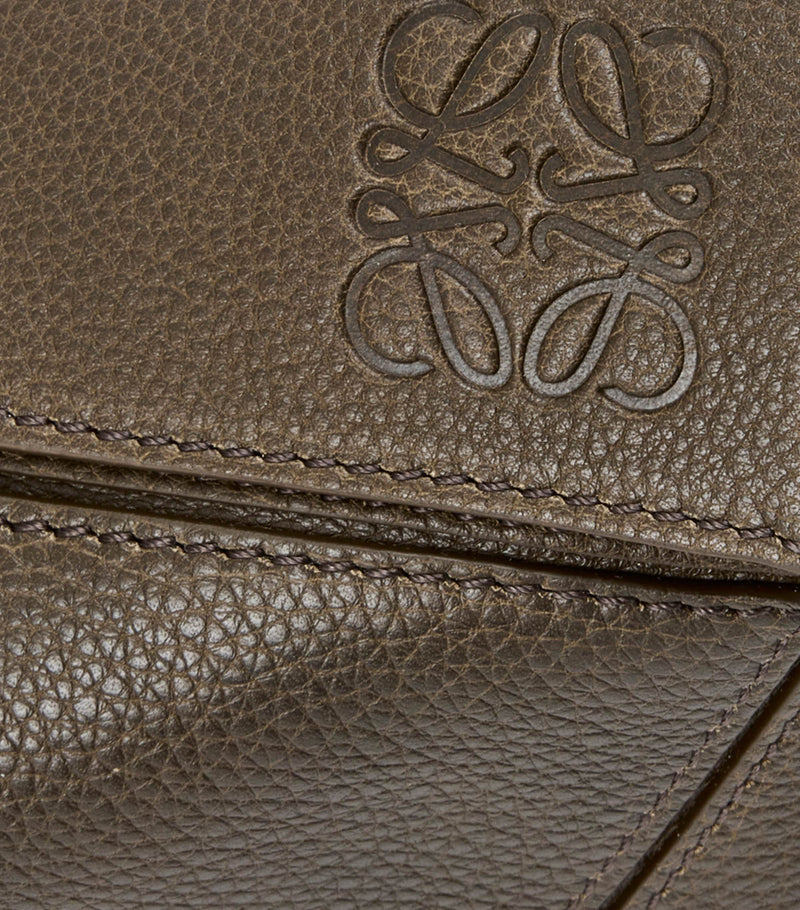 LOEWE Puzzle Edge large leather top-handle bag, imported from the UK