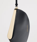 Carolina Herrera Consuelo clutch bag fan-shaped leather - British product