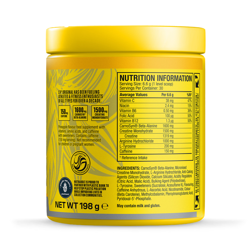 Cellucor C4 Pre Workout Powder Pineapple 198g - British product