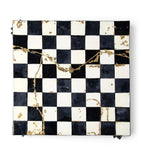 Purling earthenware gold leaf chess set, imported from the UK