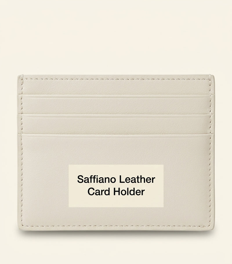 Prada Saffiano leather card holder H8cm x W10cm, imported from the UK