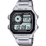 Argos Casio Illuminator Stainless Steel Bracelet Watch- Buy online at McGrocer