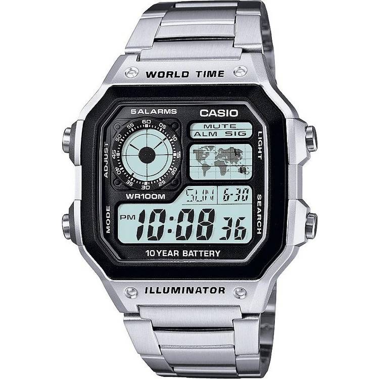 Casio Illuminator watch stainless steel bracelet (British brand)