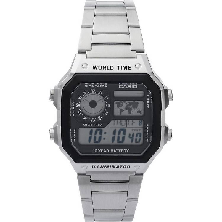Casio Illuminator watch stainless steel bracelet (British brand)