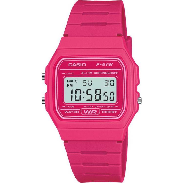 Casio watch pink resin strap 33.2mm, imported from the UK