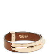 Harrods Max Mara Leather-Metal Cuff Bracelet- Buy online at McGrocer