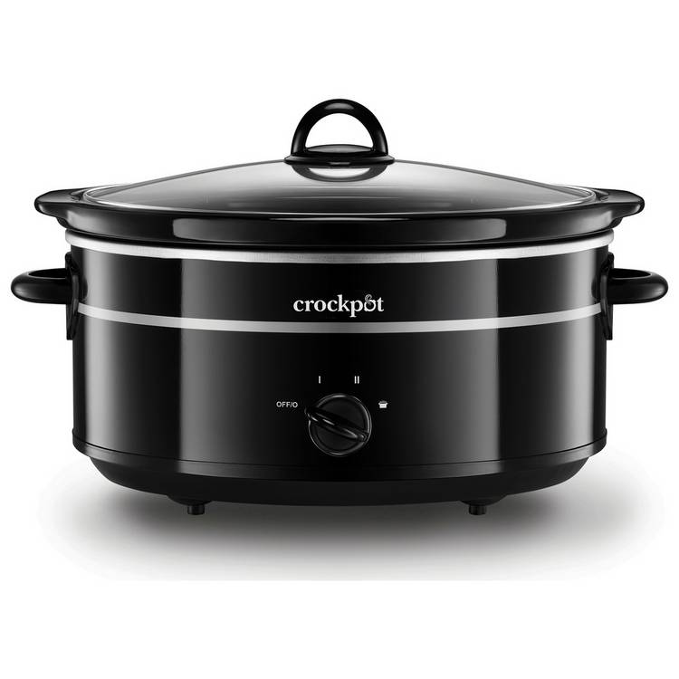 Crockpot 6.5 litre black slow cooker - British product