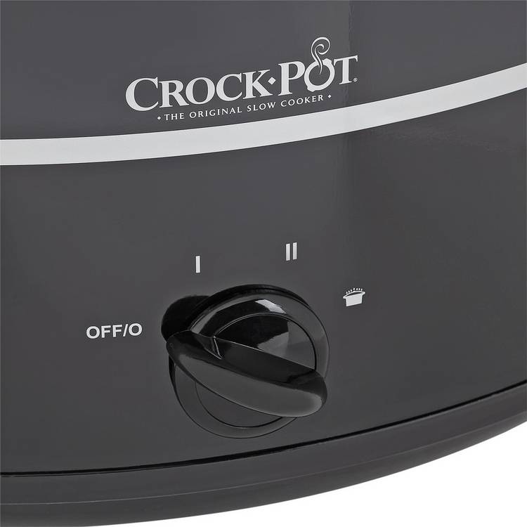Crockpot 6.5 litre black slow cooker - British product