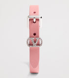 Valentino Garavani leather Ovalette bracelet with crystals (British brand)
