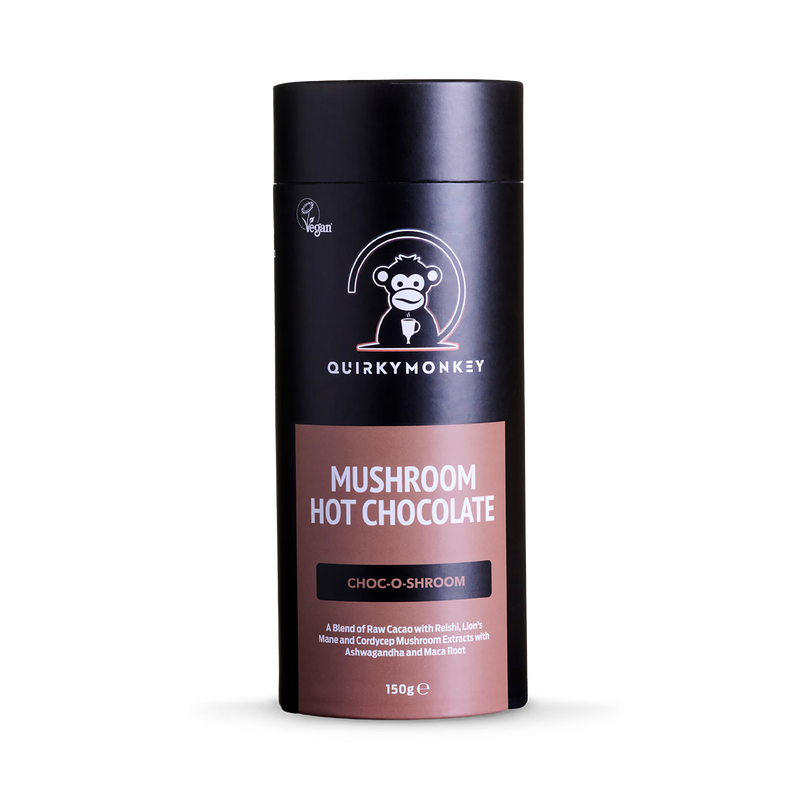 Quirky Monkey Choc-O-Shroom mushroom hot chocolate 150g (British brand)