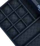 WOLF Earth Watch Box apple leather glass lid, imported from the UK
