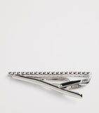 Tateossian palladium-plated quad knot tie clip (British brand)