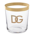 Dolce&Gabbana DG Millennials Logo glass tumblers set of 2 - British product