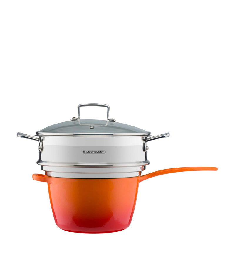 Le Creuset 3-ply stainless steel sauté multi-steamer 24cm (British brand)