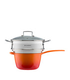 Le Creuset 3-ply stainless steel sauté multi-steamer 24cm (British brand)