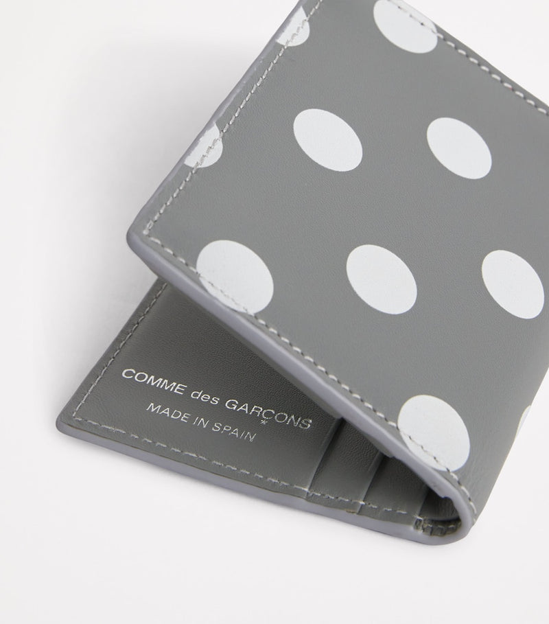 Comme des Garçons Wallet polka-dot card holder 10x8cm - British product