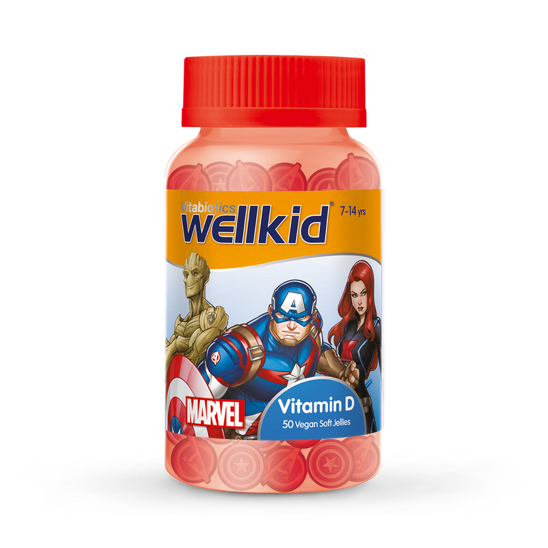 Vitabiotics Wellkid Marvel Vitamin D Soft Jellies 50 (British brand)