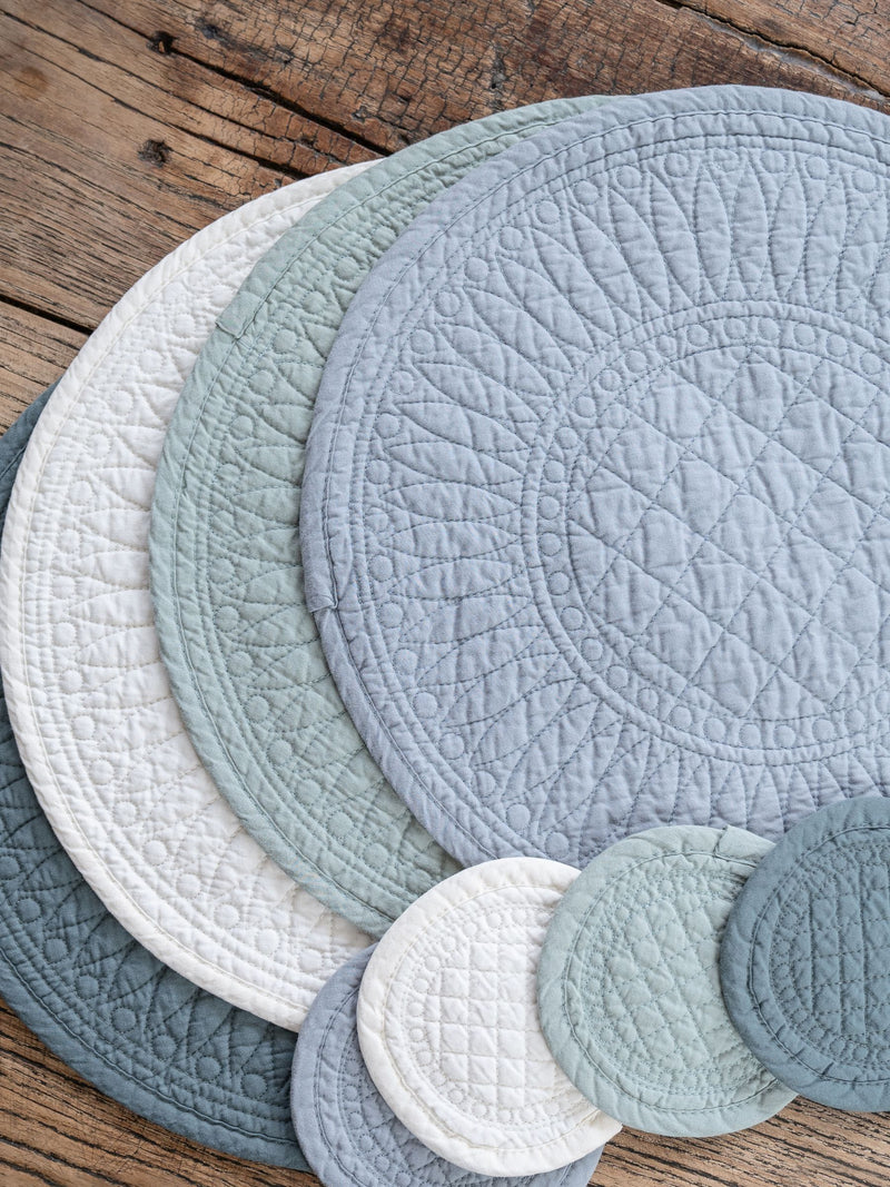 Mary Berry green signature cotton pistachio placemat, imported from the UK