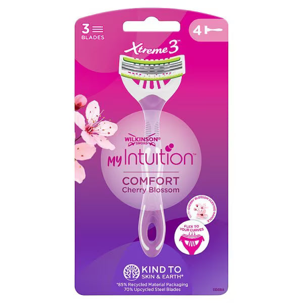 Wilkinson Sword Disposable Razors Cherry Blossom 4 Pack (British brand)