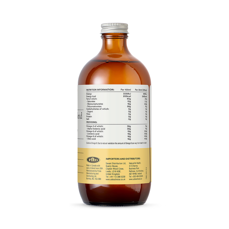 Udo's Choice Omega 3-6-9 Ultimate Oil Blend 500ml - British product